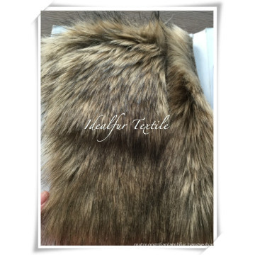 Tip-Printed Racoon Fake Fur